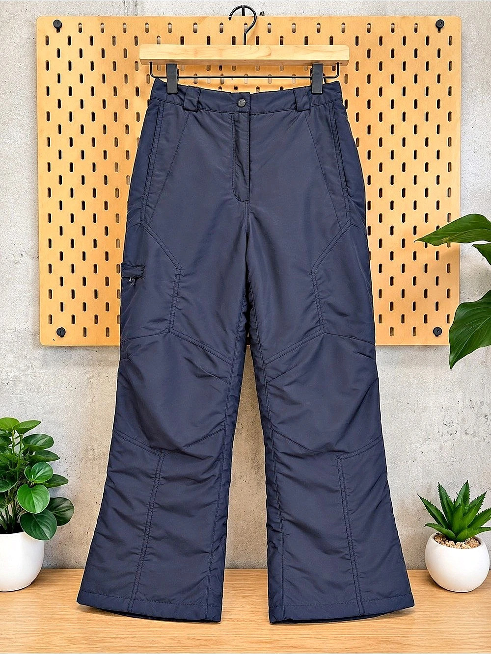 L.L.Bean Wide Leg Nylon Pants in Blue Like New